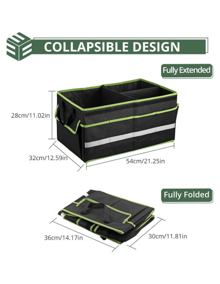 Organizador de Maletero de Coche EYPINS 50L Plegable Impermeable Organizador de Maletero de Coche EYPINS 50L Plegable Impermeable