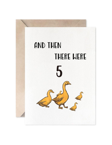 Tarjeta de Nacimiento Unisex MAGJUCHE Pato 5x7 cm