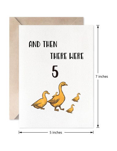 Tarjeta de Nacimiento Unisex MAGJUCHE Pato 5x7 cm