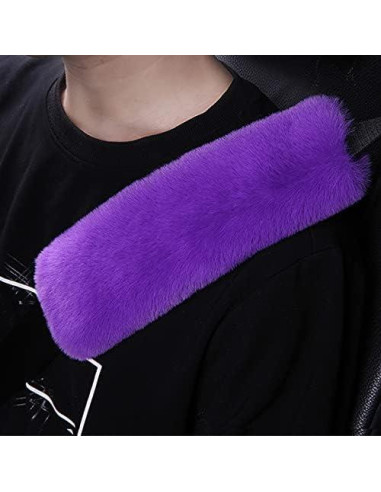 Set Funda de Volante Pinbola 5 Piezas Lana Sintética 36-38cm Púrpura