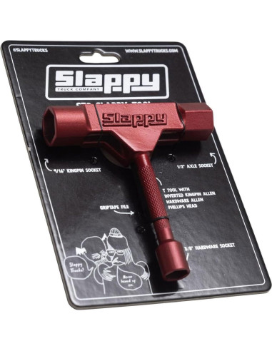 Herramienta de Skateboard Slappy ST2 Roja con Accesorios