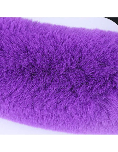 Set Funda de Volante Pinbola 5 Piezas Lana Sintética 36-38cm Púrpura