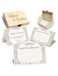 Caja de Tarjetas de Consejos y Deseos BHTPNG - 50 Pcs