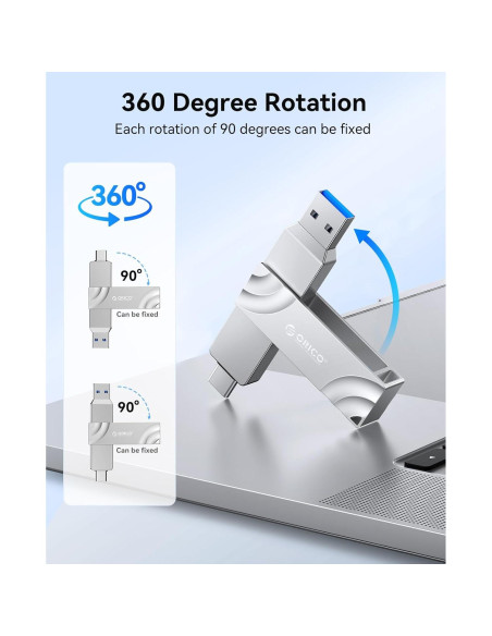 ORICO A10 1TB Disco Duro Sólido Externo USB-C y A