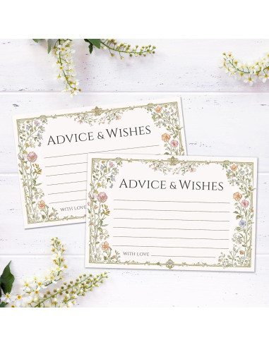 Caja de Tarjetas de Consejos y Deseos BHTPNG - 50 Pcs