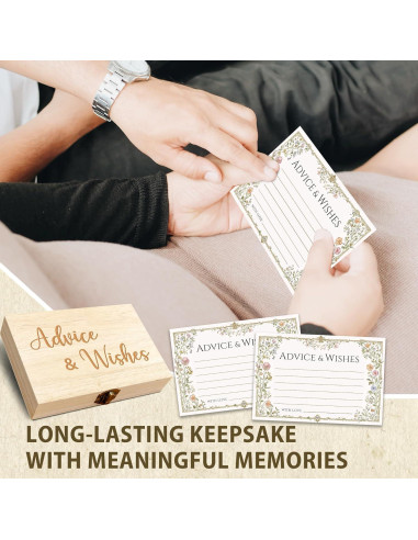 Caja de Tarjetas de Consejos y Deseos BHTPNG - 50 Pcs