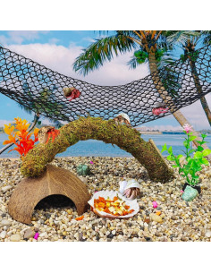 Accesorios para Cangrejo Ermitaño Hamiledyi 8PCS - Juguetes de Escalada y Escondite 2