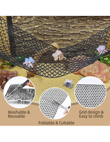 Accesorios para Cangrejo Ermitaño Hamiledyi 8PCS - Juguetes de Escalada y Escondite