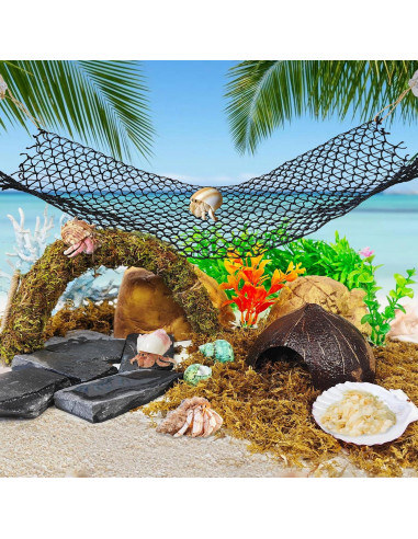 Accesorios para Cangrejo Ermitaño Hamiledyi 8PCS - Juguetes de Escalada y Escondite