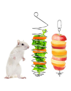 2 Juguetes de Enriquecimiento para Ratas YBEATY Acero Inoxidable