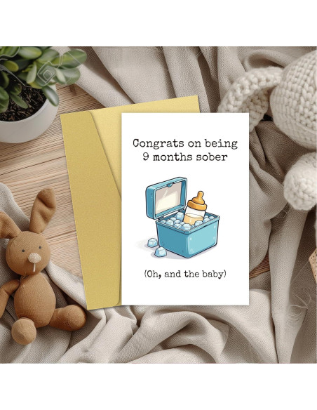 Tarjeta de Felicitación para Nuevos Bebés Zoytonky 20.5x13.6cm