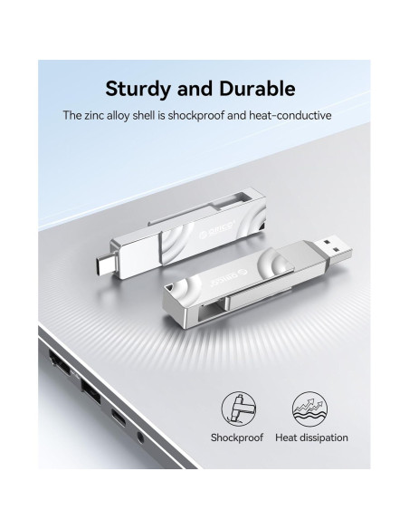 ORICO A10 1TB Disco Duro Sólido Externo USB-C y A