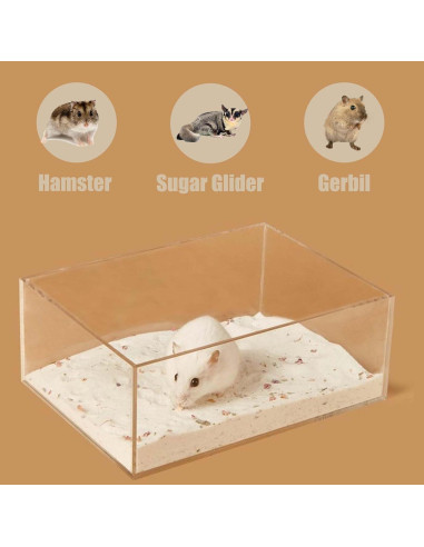 Caja de Baño de Arena FiboPawer Pentágono 16x16x10 cm