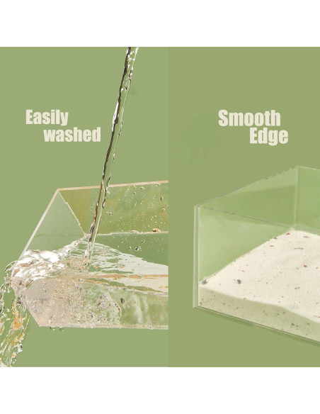 Caja de Baño de Arena FiboPawer Pentágono 16x16x10 cm