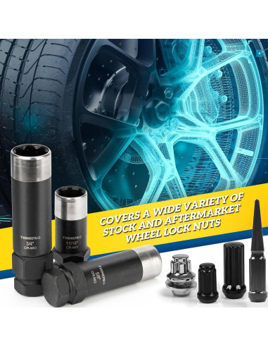 Juego de Enchufes para Tuercas de 7 Puntas Thinkpro 3 Piezas