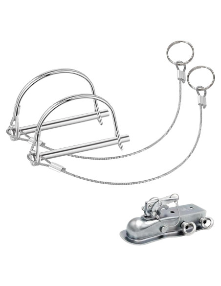 2 Pasadores de Bloqueo BADAO para Remolque 6.3mm x 80mm