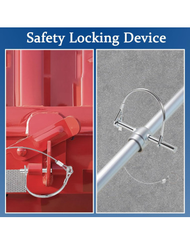 2 Pasadores de Bloqueo BADAO para Remolque 6.3mm x 80mm