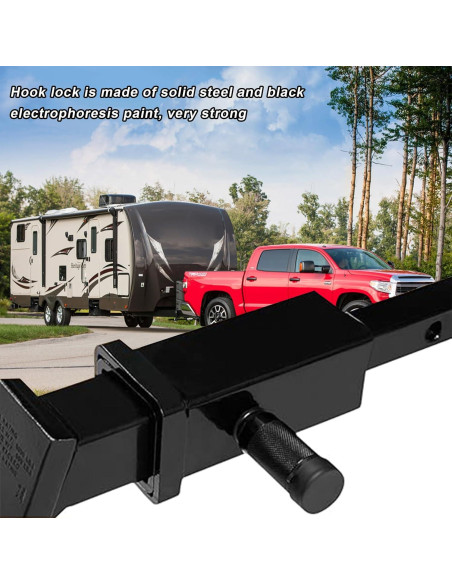 Cerradura de receptor de enganche MUQIDA 5/8" antirrobo