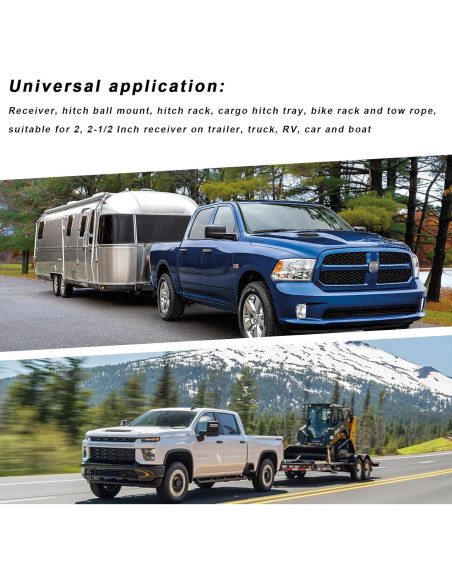 Cerradura de receptor de enganche MUQIDA 5/8" antirrobo