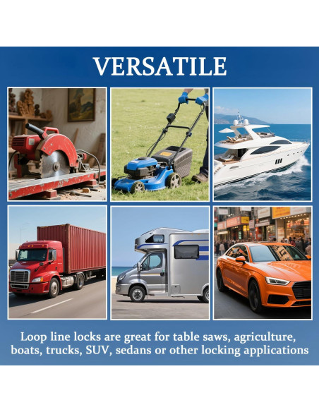 2 Pasadores de Bloqueo BADAO para Remolque 6.3mm x 80mm