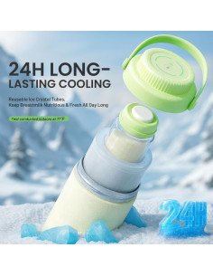 Enfriador de Leche Materna LUCKBEE MC001-G 16oz con LCD 2