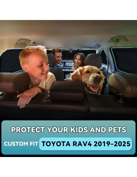 Sombrillas para Parabrisas ZOIBV 8 PCS para Toyota RAV4 2019-2025