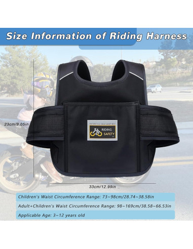 Arnés de Seguridad Infantil YISNDYA Ajustable Reflectante 3-12 Años