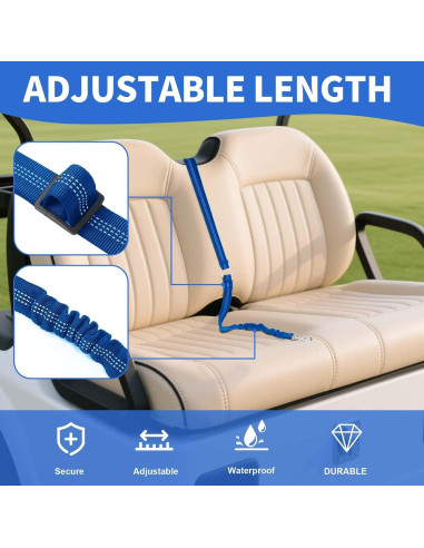 Correa de Seguridad para Perros Hezaosth Azul Ajustable