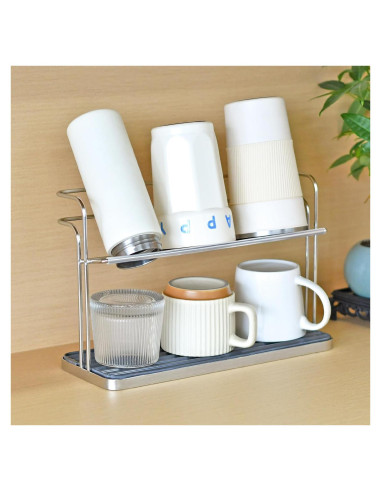 Estante para Secar Botellas y Tazas XHKDSYMC Acero Inoxidable