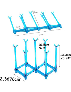 Soporte de Secado Retráctil PCTC para Tazas y Botellas - Azul 2