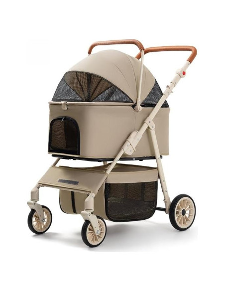 Carrito para Mascotas FunImpact 3 en 1 Marrón Claro 21.77kg