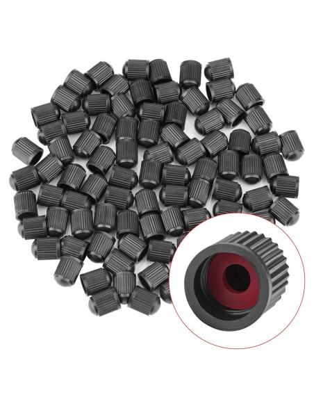 150 Tapas de Válvula de Neumático Awpeye Universales Negras