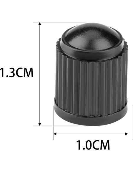 150 Tapas de Válvula de Neumático Awpeye Universales Negras