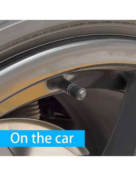 150 Tapas de Válvula de Neumático Awpeye Universales Negras