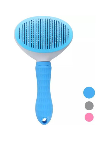 Cepillo Autolimpiante para Mascotas Loro Essentials - Azul