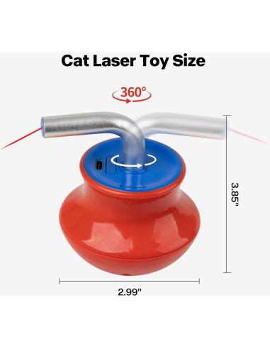Juguete Interactivo para Gatos Pet Prime - Láser Automático 360