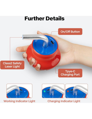 Juguete Interactivo para Gatos Pet Prime - Láser Automático 360