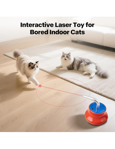 Juguete Interactivo para Gatos Pet Prime - Láser Automático 360