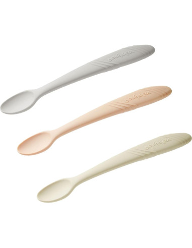 Cucharas de Silicona para Bebés PandaEar - Pack de 7 Utensilios