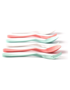 Set de Utensilios Reutilizables Knork Eco 6 Piezas Bambú