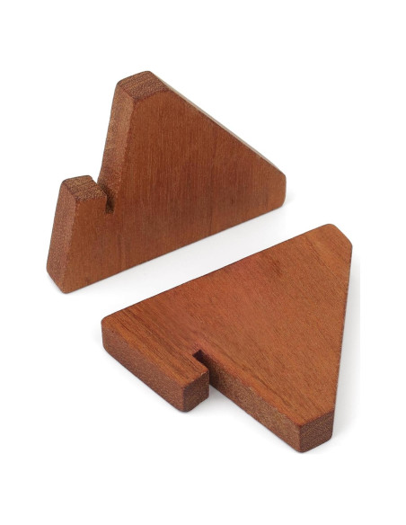 Soporte de Tarjeta de Lugar de Madera LIANHELILAI 6x7.6 cm
