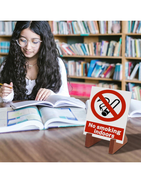 Soporte de Tarjeta de Lugar de Madera LIANHELILAI 6x7.6 cm