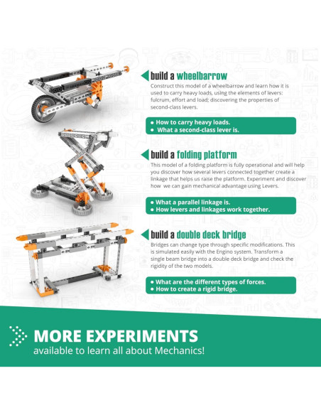 Engino Juguete STEM Mecánica Palancas y Estructuras 9+