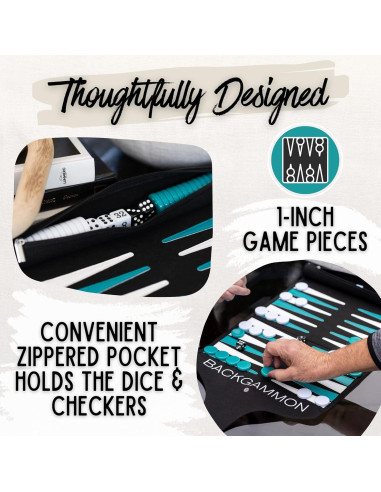 Juego de Backgammon Plegable Dragonfly Escape 38.1x30.5cm