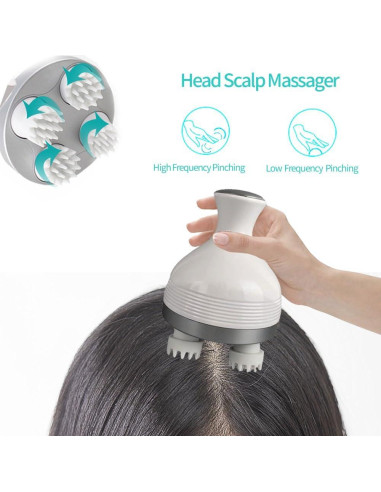 Masajeador Eléctrico de Cuero Cabelludo GiftPlus GP-HM-003