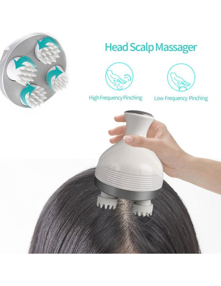 Masajeador Eléctrico de Cuero Cabelludo GiftPlus GP-HM-003