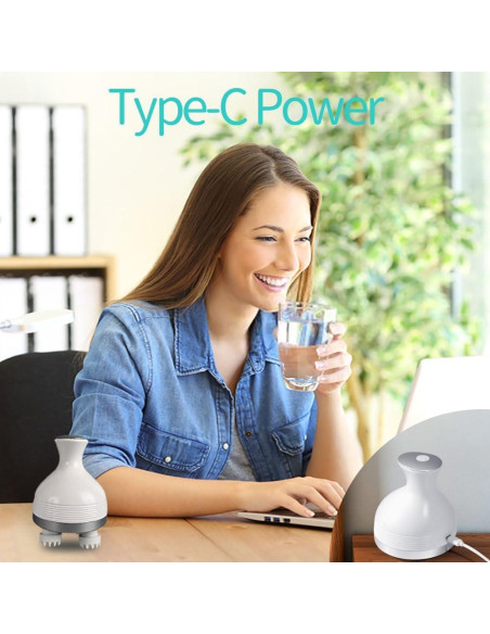 Masajeador Eléctrico de Cuero Cabelludo GiftPlus GP-HM-003