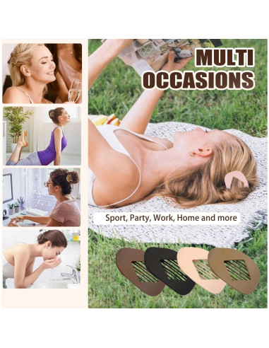 4 Clips de Pelo de Pico de Pato Treayes - Elegantes y Resistentes