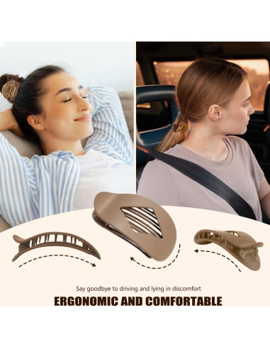 4 Clips de Pelo de Pico de Pato Treayes - Elegantes y Resistentes