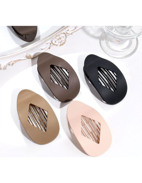 4 Clips de Pelo de Pico de Pato Treayes - Elegantes y Resistentes